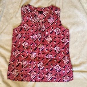 Talbots linen sleeveless blouse